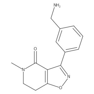 Isoxazolo[4,5-c]pyridin-4(5H)-one, 3-[3-(aminomethyl)phenyl]-6,7-dihydro-5-methyl-结构式