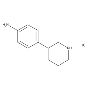4-(Piperidin-3-yl)aniline hydrochloride结构式