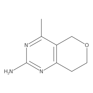 4-methyl-7,8-dihydro-5H-pyrano[4,3-d]pyrimidin-2-amine Structure