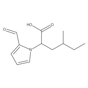 (2R)-2-(2-Formyl-1H-pyrrol-1-yl)-4-methylhexanoic acid Structure