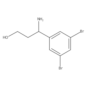 (3R)-3-Amino-3-(3,5-dibromophenyl)propan-1-OL Structure