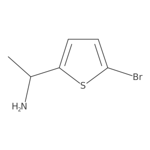 (1S)-1-(5-bromothiophen-2-yl)ethan-1-amine结构式