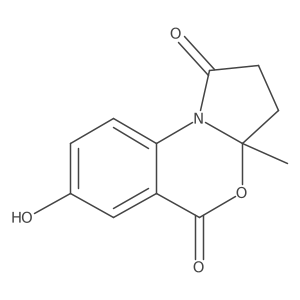 7-Hydroxy-3A-methyl-3,3A-dihydro-1H-benzo[D]pyrrolo[2,1-B][1,3]oxazine-1,5(2H)-dione Structure