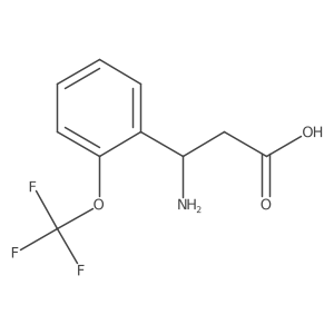 (R)-3-Amino-3-(2-(trifluoromethoxy)phenyl)propanoic acid结构式