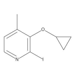 3-Cyclopropoxy-2-iodo-4-methylpyridine Structure