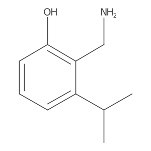 2-(Aminomethyl)-3-isopropylphenol结构式