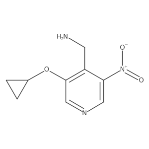 (3-Cyclopropoxy-5-nitropyridin-4-YL)methanamine Structure