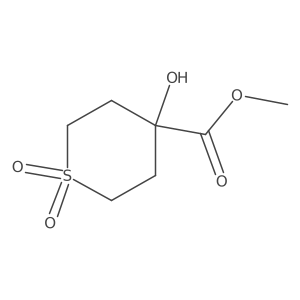Methyl4-hydroxy-1,1-dioxo-1lambda6-thiane-4-carboxylate结构式