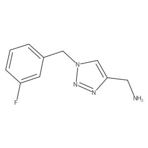(1-(3-fluorobenzyl)-1H-1,2,3-triazol-4-yl)methanamine结构式