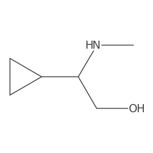 2-Cyclopropyl-2-(methylamino)ethan-1-ol Structure