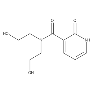 1,2-Dihydro-N,N-bis(2-hydroxyethyl)-2-oxo-3-pyridinecarboxamide Structure