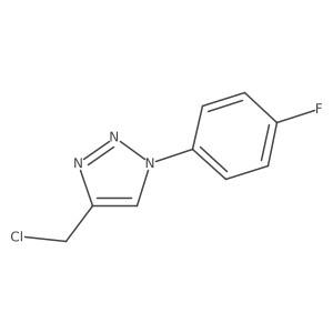 4-(chloromethyl)-1-(4-fluorophenyl)-1H-1,2,3-triazole Structure