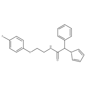 N-(2-(4-fluorophenoxy)ethyl)-2-phenyl-2-(1H-pyrrol-1-yl)acetamide Structure