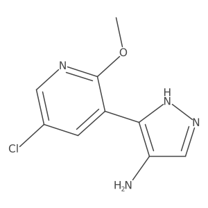 5-(5-chloro-2-methoxypyridin-3-yl)-1H-pyrazol-4-amine Structure