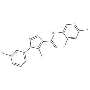 N-(2,4-difluorophenyl)-1-(3-fluorophenyl)-5-methyl-1H-1,2,3-triazole-4-carboxamide Structure