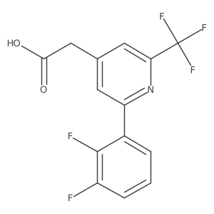 2-(2,3-Difluorophenyl)-6-(trifluoromethyl)pyridine-4-acetic acid结构式
