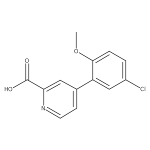 4-(5-Chloro-2-methoxyphenyl)picolinic acid Structure
