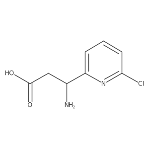 (3S)-3-amino-3-(6-chloropyridin-2-yl)propanoic acid Structure