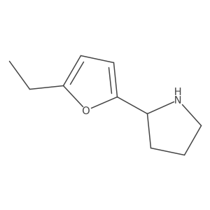 2-(5-Ethylfuran-2-yl)pyrrolidine结构式