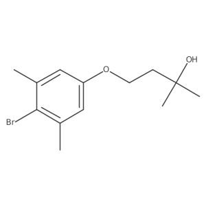 4-(4-Bromo-3,5-dimethylphenoxy)-2-methylbutan-2-ol结构式