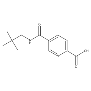 5-[(2,2-Dimethylpropyl)carbamoyl]pyridine-2-carboxylic acid Structure