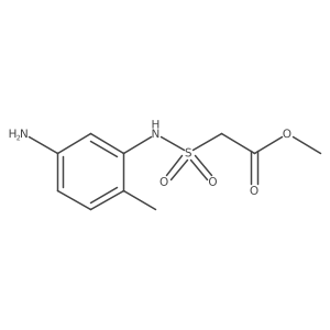 Acetic acid, 2-[[(5-amino-2-methylphenyl)amino]sulfonyl]-, methyl ester Structure