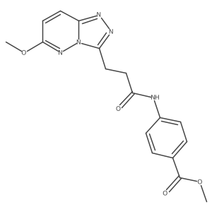 Methyl 4-{[3-(6-methoxy[1,2,4]triazolo[4,3-b]pyridazin-3-yl)propanoyl]amino}benzoate Structure