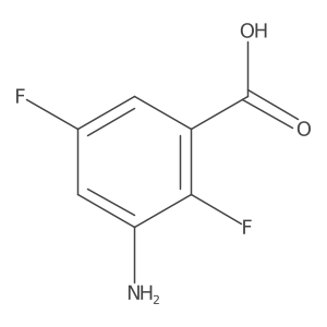 3-Amino-2,5-difluorobenzoic acid Structure