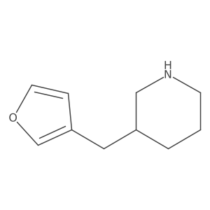 (S)-3-(Furan-3-ylmethyl)piperidine Structure