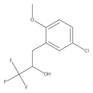 3-(5-Chloro-2-methoxyphenyl)-1,1,1-trifluoropropan-2-ol结构式