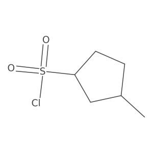3-Methylcyclopentane-1-sulfonyl chloride结构式