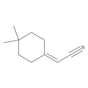 2-(4,4-Dimethylcyclohexylidene)acetonitrile Structure