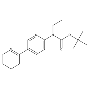 tert-Butyl ethyl(3,4,5,6-tetrahydro-[2,3'-bipyridin]-6'-yl)carbamate Structure
