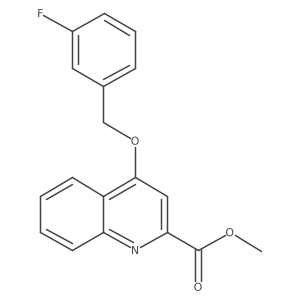 Methyl 4-((3-fluorobenzyl)oxy)quinoline-2-carboxylate Structure