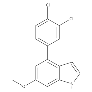 4-(3,4-Dichlorophenyl)-6-methoxy-1H-indole结构式