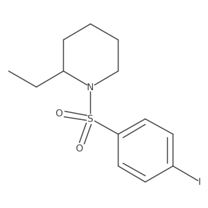 2-Ethyl-1-(4-iodobenzenesulfonyl)piperidine Structure