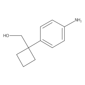 [(4-Aminophenyl)cyclobutyl]methane-1-ol Structure
