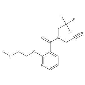 N-(cyanomethyl)-2-(2-methoxyethoxy)-N-(2,2,2-trifluoroethyl)pyridine-3-carboxamide Structure