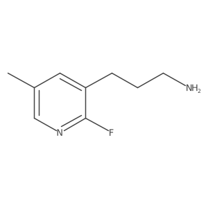 3-(2-Fluoro-5-methylpyridin-3-YL)propan-1-amine结构式
