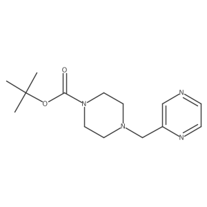 tert-Butyl 4-(pyrazin-2-ylmethyl)piperazine-1-carboxylate结构式
