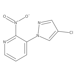 3-(4-Chloro-1H-pyrazol-1-yl)-2-nitropyridine结构式