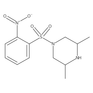 3,5-Dimethyl-1-(2-nitrobenzenesulfonyl)piperazine Structure
