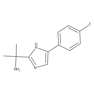 2-(4-(4-Fluorophenyl)-1H-imidazol-2-yl)propan-2-amine结构式