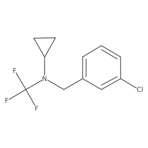 N-(3-chlorobenzyl)-N-(trifluoromethyl)cyclopropanamine Structure