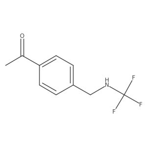 1-(4-(((Trifluoromethyl)amino)methyl)phenyl)ethanone Structure