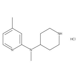 N,4-dimethyl-N-(piperidin-4-yl)pyridin-2-amine hydrochloride Structure