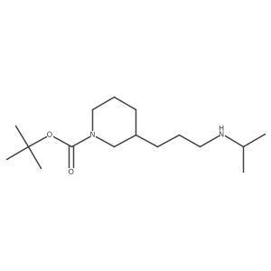 tert-Butyl 3-(3-(isopropylamino)propyl)piperidine-1-carboxylate Structure