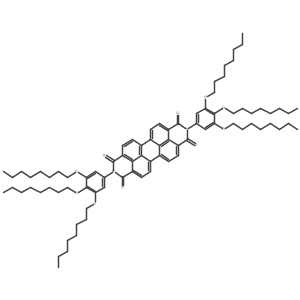2,9-Bis(3,4,5-tris(octyloxy)phenyl)anthra[2,1,9-def:6,5,10-d'e'f']diisoquinoline-1,3,8,10(2H,9H)-tetraone Structure