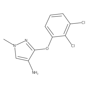 3-(2,3-Dichlorophenoxy)-1-methyl-1H-pyrazol-4-amine Structure