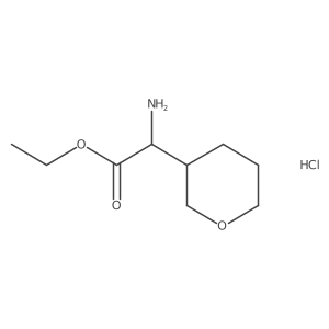 Ethyl 2-amino-2-(oxan-3-yl)acetate hydrochloride Structure
